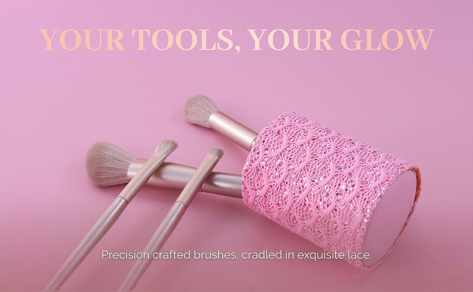 Porta brochas de maquillaje