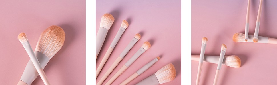 Juego de brochas de maquillaje profesional de 6 piezas