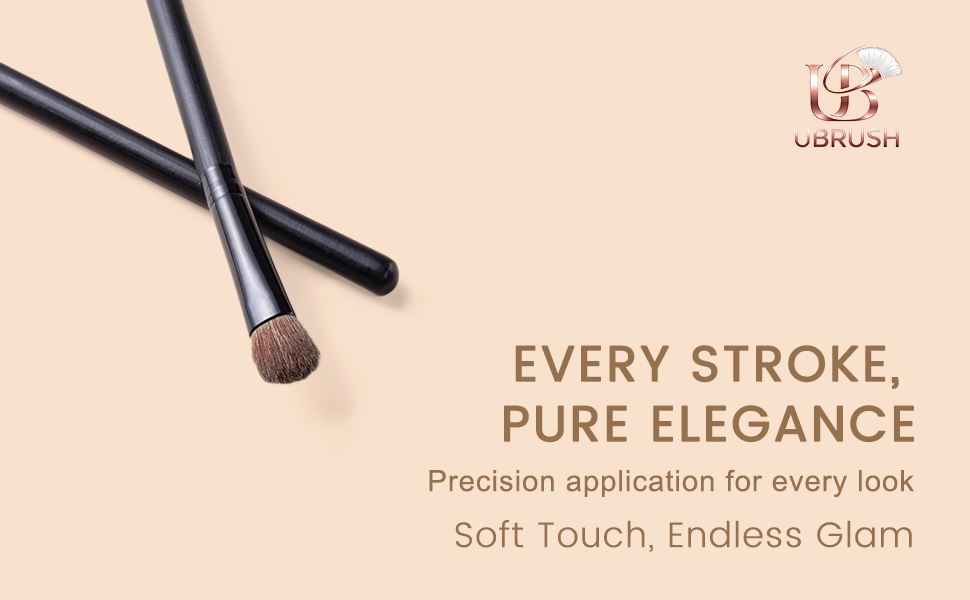 Brocha para sombra de ojos de cabello natural