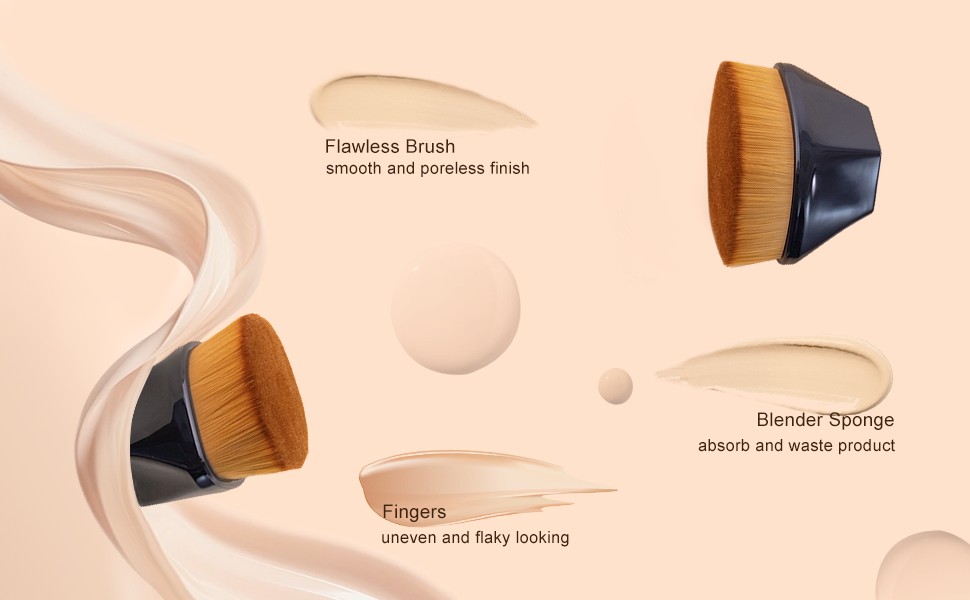 Brocha de maquillaje para base