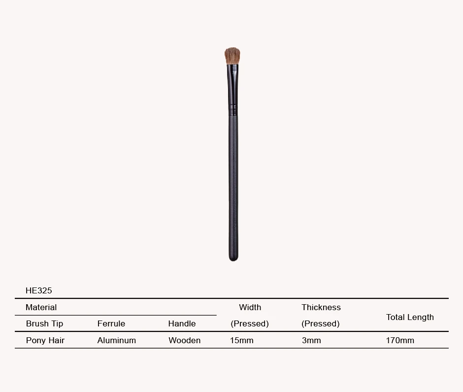 Brocha para sombra de ojos de pelo natural