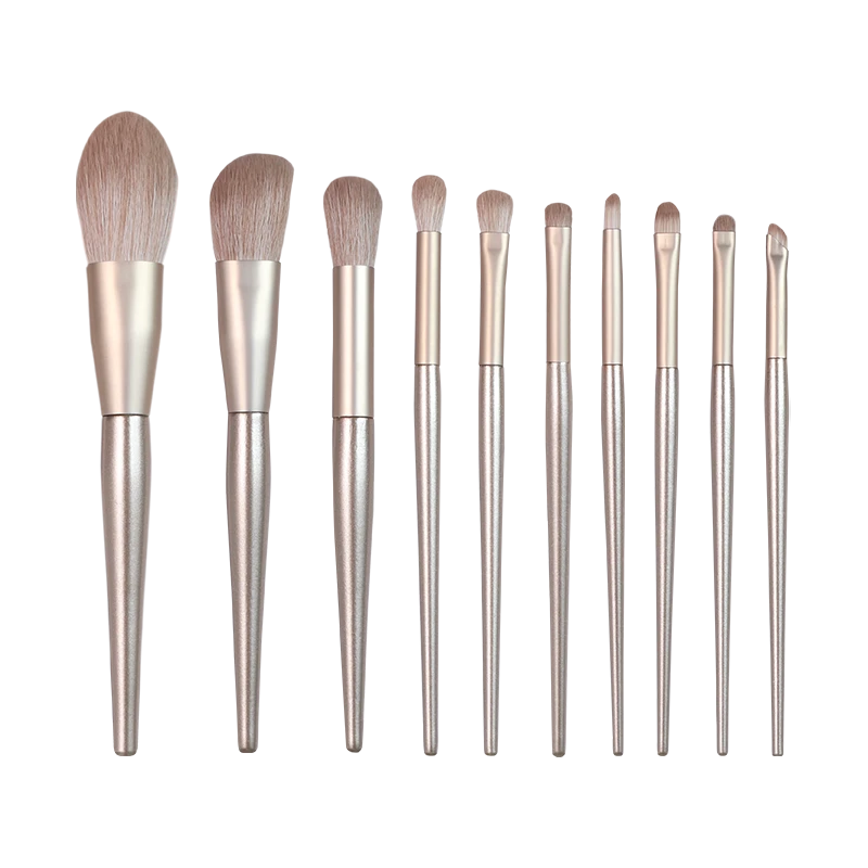 Juego de brochas de maquillaje veganas de 10 piezas, servicio OEM